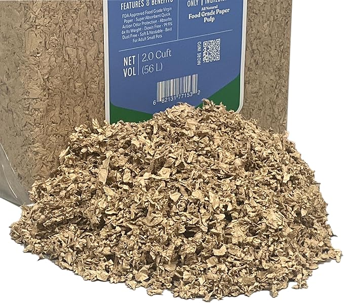 Rabbit Hole Hay - Ultra Premium Food Grade Bedding, Natural, 1.9 cu ft - Dust-Free & Hypoallergenic