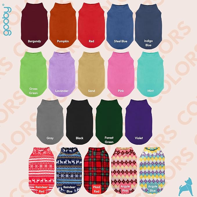 Gooby - Stretch Fleece Vest, Pullover Fleece Vest Jacket Sweater for Dogs, Red, 4X-Large