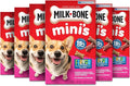 Milk-Bone Mini's Flavor Snacks Dog Treats, 15 Ounce (Pack of 6) Crunchy Texture Helps Reduce Tartar