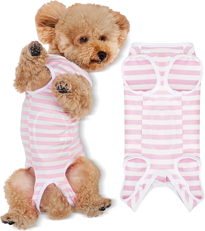 Comprehensive Post Surgery Dog Recovery Suit Ensuring Ultimate Comfort Unrestricted Mobility: Premium Cotton Protective Wound Care Shirt for Puppies, Cats, and Small Pets Purple L