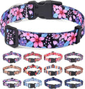 Dog Collar for Small Dogs Cats, Soft Comfy Pet Collar for Small Medium Large Dogs, Floral Pattern for Boy Girl Puppy Dogs Cats(Floral A,XS)