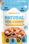 hotspot pets All Natural Beef Knee Caps for Dogs, Dog Bones, Single Ingredient Dog Chews for Aggressive Chewers - Long Lasting Rawhide Alternative Meat Bones
