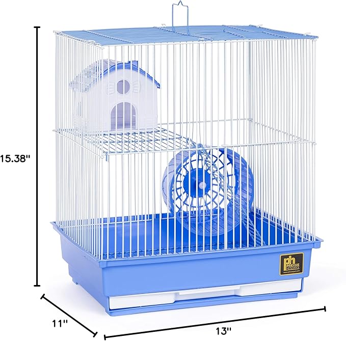 Prevue Pet Products Blue Two-Story Hamster & Gerbil Cage SP2010BL