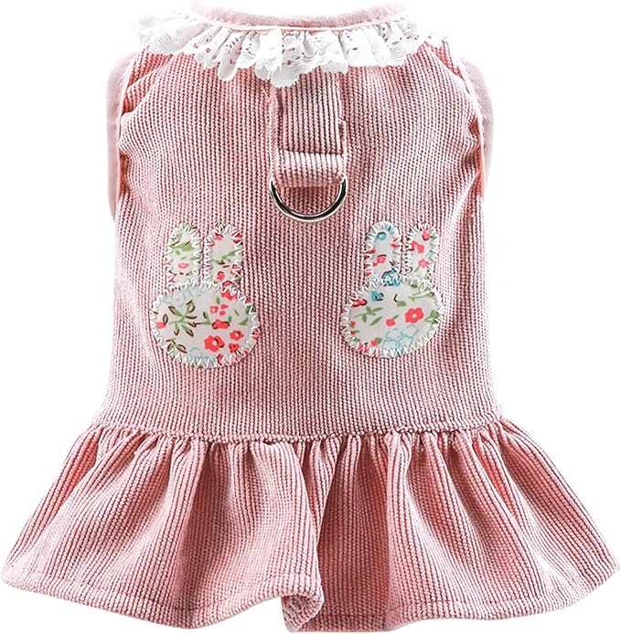 Dog Dresses for Small Dogs Girl Summer Puppy Cute Clothes Outfit Apparel Female Suspender Skirt Pup Yorkie Clothing Breathable Pet Dress for French Dogs Chihuahua