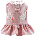 Dog Dresses for Small Dogs Girl Summer Puppy Cute Clothes Outfit Apparel Female Suspender Skirt Pup Yorkie Clothing Breathable Pet Dress for French Dogs Chihuahua