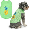 Parisian Pet Dog Shirt – 100% Cotton Shirts for Large Dogs – Tropical Sleeveless Pet Vest – Lightweight and Breathable Dogs Apparel – Cute Dog Clothes - Stretchy T Shirts for Pets