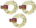 Cadet Rawhide Treats Gourmet 5" Braided Rawhide Donut Pack of 3
