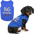 Parisian Pet Dog Shirt – 100% Cotton Shirts for Large Dogs – Blue Sleeveless Pet Clothes – Lightweight and Breathable Dog Apparel – Boy Big Brother Dogs Clothes - Stretchy Pet T Shirts