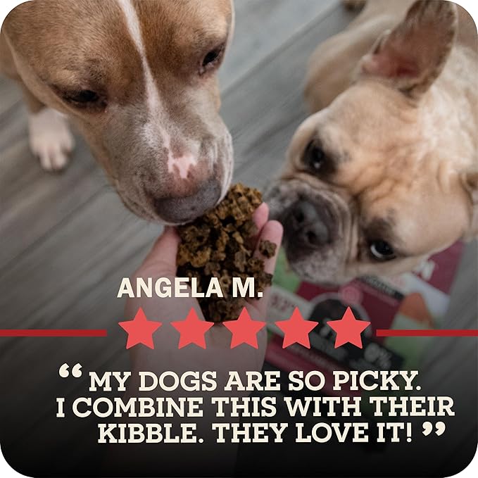 Redbarn Powerfood Air Dried Dog Food for Skin & Coat Health - 93% Lamb, Fish, & Lamb Organs with Omega-3s & 6s - Non-GMO Dry Full Feed or Topper Made in USA - 2lb