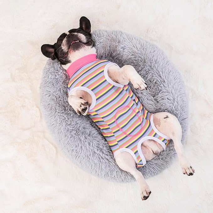 2 Packs Pet Dog Recovery Onesie Suit for Dogs Cats After Surgery,Dog Abdominal Wounds Bandages Cone E-Collar Alternative. (Navy, XL)