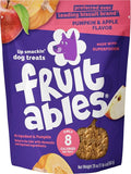 Fruitables Baked Dog Treats, Healthy Pumpkin Treat for Dogs, Low Calorie & Delicious, Pet Essential, Made with No Wheat, Corn & Soy, Made in the USA, Allergy Friendly, Pumpkin and Apple Flavor, 20 oz