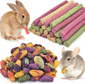 ERKOON 25 Pcs Timothy Hay Sticks with Chinchilla Treats,Rabbit Chew Toys for Teeth Natural Timothy Grass Molar Sticks Rabbits Treats for Bunnies, Chinchilla Guinea Pigs, Gerbil, Hamster