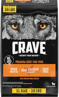 CRAVE Grain Free High Protein Adult Dry Dog Food, Chicken, 30 lb. Bag