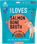 Farmland Traditions Tiny Loves Jerky Trainer Treats for Dogs w/Bone Broth (Salmon, 12 oz.)