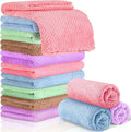 Reginary 10 Pcs Guinea Pigs Blankets Hamster Fleece Cage Liners Coral Fleece Quick Dry Soft Blankets Bedding Guinea Pig Accessories for Cat(18 x 24 Inch,Colorful)