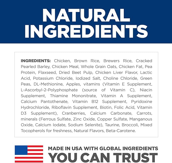 Hill's Science Diet Adult 1-6 No Corn, Wheat or Soy Dry Dog Food, Chicken, 30 lb. Bag