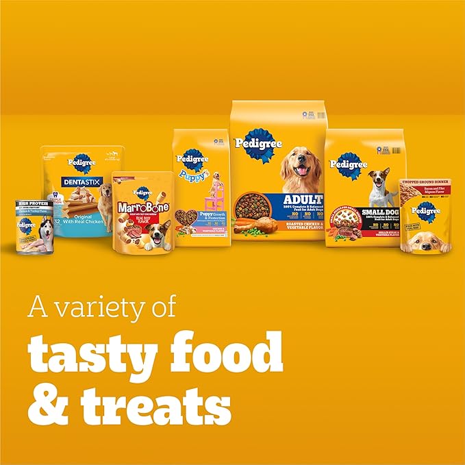 Pedigree Drizzlers for Dogs, Wet Dog Food Gravy Savory Sauce, Natural Lamb Flavor, 60g Dual-Serving Pouch (22 Count, 44 Servings Total)