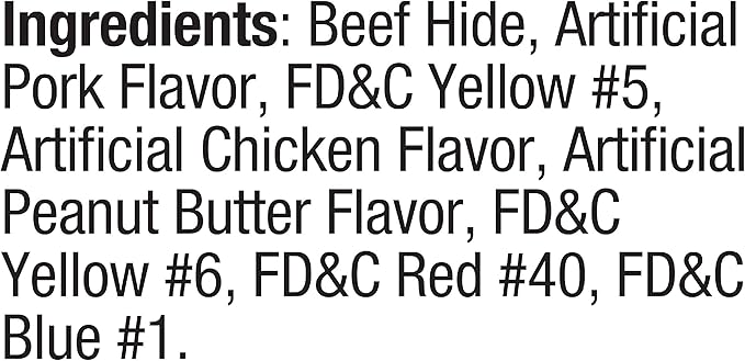 Good'n'Fun Triple Flavor 9" Rawhide Braid 4 ct, Pack of 12, P-94290