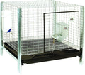 Pet Lodge Rabbit Hutch Complete Kit - Easy to Assemble Housing, Feeder, & Water Bottle Kit for Indoor/Outdoor Rabbit Hutch (Item No. RHCK1)