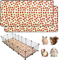 2 Pack Guinea Pig Cage Liners, Waterproof Reusable Guinea Pig Cage Liners,Waterproof Super Absorbent Pee Pads for Small Animals,24x72 inch 2pack