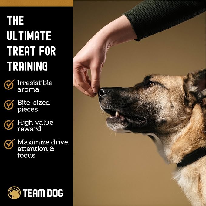 Team Dog Freeze Dried Chicken Hearts for Dogs, 4.5 Oz | Single Ingredient Dog Treat - Gluten-Free, Grain-Free | Healthy Premium, Butcher Cut Protein | High Value Training Treats | Made in The USA