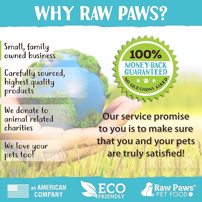 Raw Paws Wild-Caught Rabbit Treats for Dogs, 6-oz - Packed in USA - Rabbit Dog Treats - Corn, Soy & Grain Free Bites - Single Ingredient