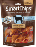 SmartBones SBPB-00235 SmartChips For Dogs, Rawhide-Free 12 Count, Peanut Butter , 6.7 Ounce (Pack of 1)