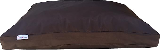 Dogbed4less Jumbo Orthopedic Extreme Comfort Memory Foam Dog Beds for Large Dog, Waterproof Lining and Machine Washable Durable Cover, 55X47 Pillow, Seal Brown