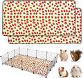 2 Pack Guinea Pig Cage Liners, Waterproof Reusable Guinea Pig Cage Liners,Waterproof Super Absorbent Pee Pads for Small Animals,42x56 inch 2pack