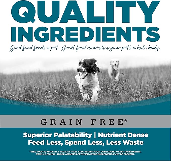 NutriSource Grain Free Dry Dog Food, Chicken and Peas, 26LB