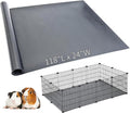 Hamiledyi Guinea Pig Cage Liner Reusable Small Animal Bedding Easily Cut to Suit Cage Washable Guinea Pig Pee Pads for Rabbit Hamster Chinchillas Rat (24" x 118" Grey)