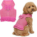 Parisian Pet Step in Dog Harness - 100% Mesh Fabric Pink Girl Dog Harnesses - Soft Fully Padded, No Pull Dog Vest Harness Dress - Puppy Harness - Dog Harness Large Sized Dog - XL