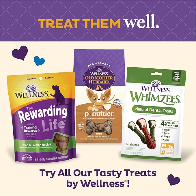 Old Mother Hubbard Wellness Original Mix Dog Biscuits, Natural, Training Treats, Four Flavors, Small Size, (20 Pound Box)