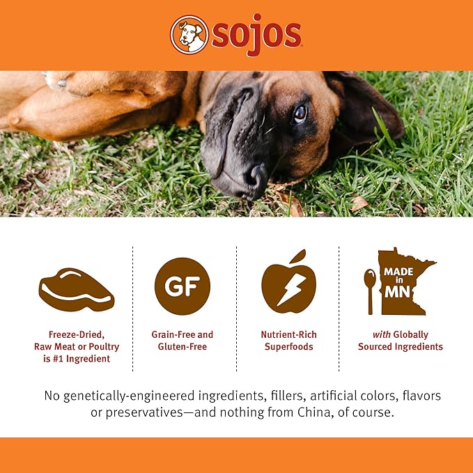 Sojos Natural Pet Food Complete Turkey Recipe Dehydrated Dog Food, 7 lb, Blue