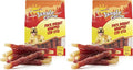 Jungle Calling Duck Wrapped Cod Sticks Dog Treats, Rawhide Free Training Rewards Snacks for Dogs, Natural Chewy Sticks Treats, 10.6oz (Pack of 2)
