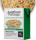 JustFoodForDogs Pantry Fresh Wet Dog Food, Complete Meal or Dog Food Topper, Chicken & White Rice Human Grade Dog Food Recipe - 12.5 oz (Pack of 12)