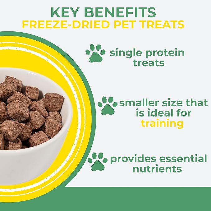Momentum Carnivore Nutrition Freeze-Dried Turkey Training Bites – Two Ingredients-Turkey Gizzards and Hearts, All-Natural Dog Treats –Made in USA – Perfect for Training & Rewards- 2.5 oz Bag