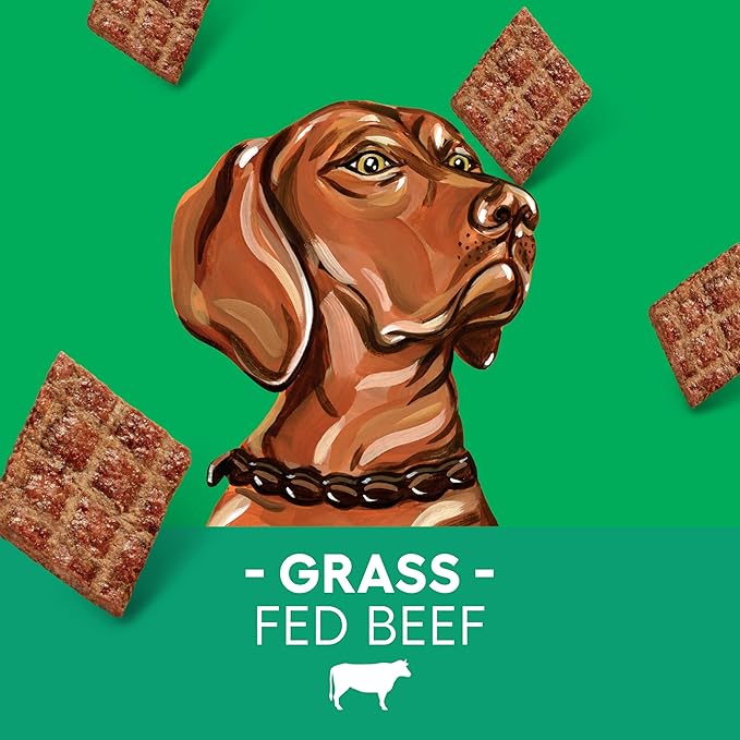 Newman's Own Original Beef Jerky Dog Treats, 5 oz Bag (Pack of 6) — High Protein, Grain Free, Grass-Fed Beef as First Ingredient, Chewy Wholesome Training Rewards
