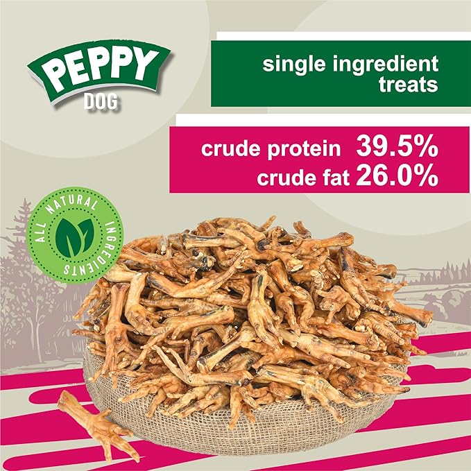 All Natural Chicken Feet Dog Treats (100 pcs) | Dehydrated for Freshness | Supports Joint Health with Glucosamine and Chondroitin | Promotes Dental Hygiene | Perfect for Small and Medium Dogs