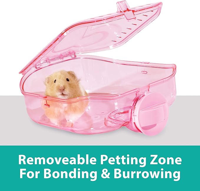 Kaytee CritterTrail Pink Habitat for Pet Mice, Dwarf Hamsters, Hamsters or Gerbils