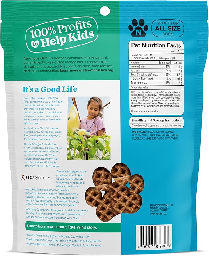 Newman's Own Chicken Recipe Woofles Waffle Dog Treats, 10 oz Bag (Pack of 6) — Limited Ingredients, Made with U.S. Farm Raised Chicken, No Artificial Flavors or Colors, Training Rewards, Made in USA
