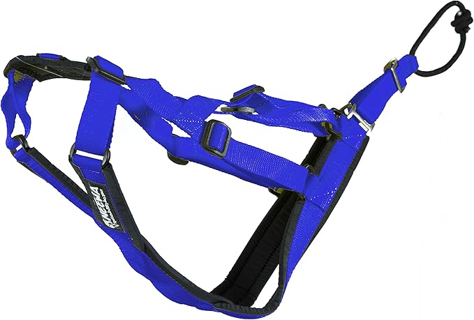 Neewa Adjustable Sled Pro Harness - Medium, Blue, Large Breed, Pulling, Giant, Sled, Great for Dog Joring