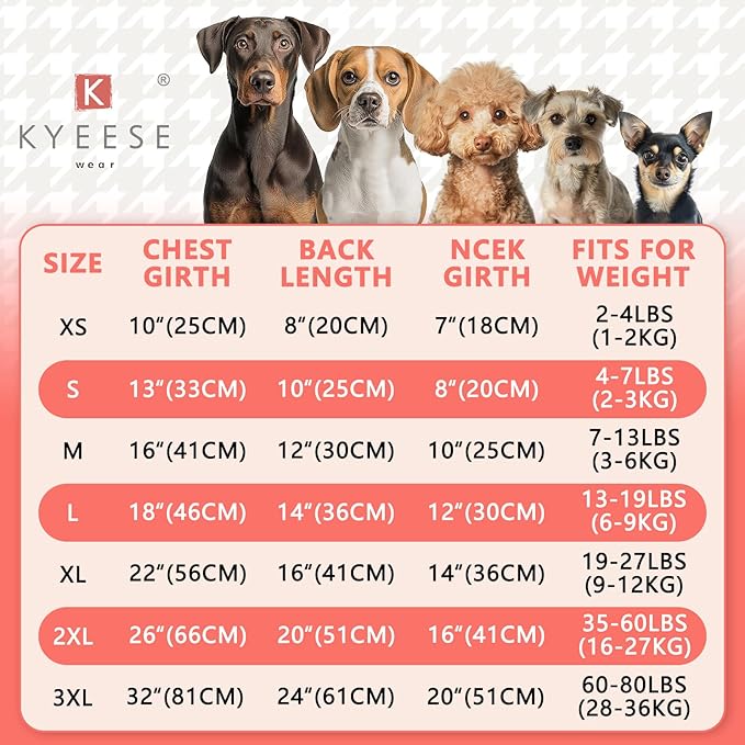 KYEESE Dog Sweater Thick Pet Coat for Fall Winter Cold Weather Warm Turtleneck Medium Dogs Sweater Soft Pullover Dog Sweaters for Medium Dogs Boy