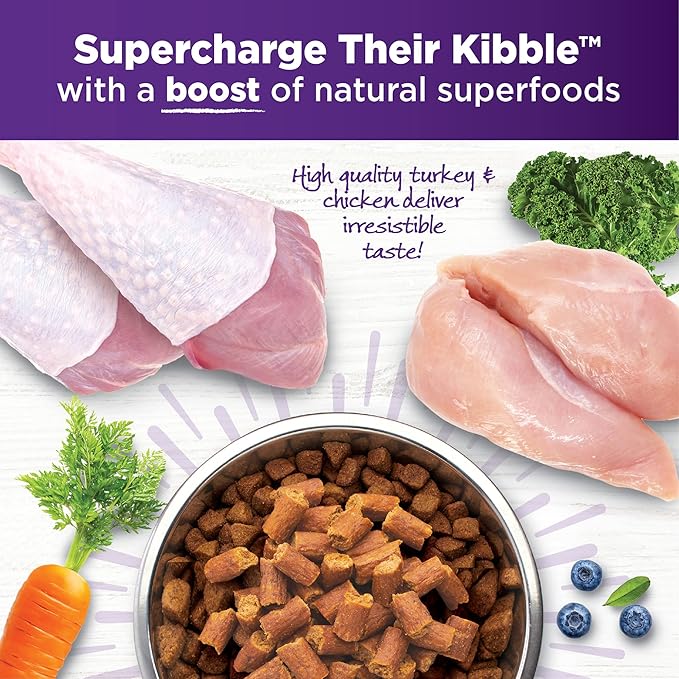 Wellness Bowl Boosters Tender Toppers, Dog Food Topper for Small, Medium, & Large Breeds, Grain Free, Natural, Turkey & Chicken, 2 Pound Bag (Pack of 1)