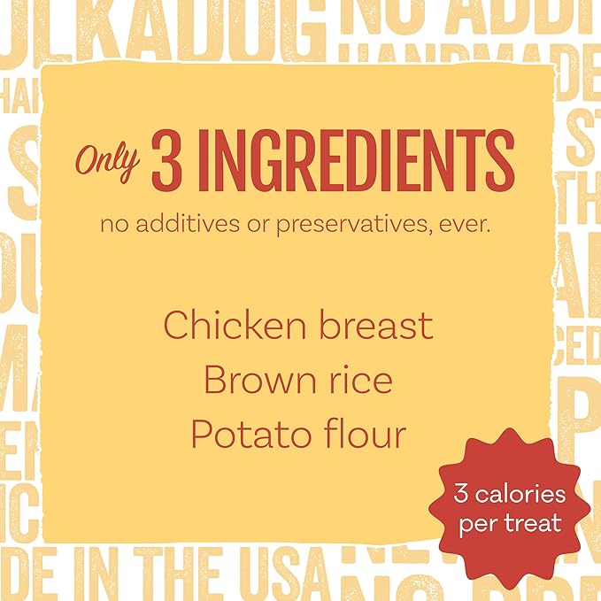 Polkadog Chicken Littles Crunchy Training Bits 3 Pack - All Natural, Limited Ingredient, Training Treats for Dogs. Great for Allergies, Handcrafted in USA - 7oz (3pk)