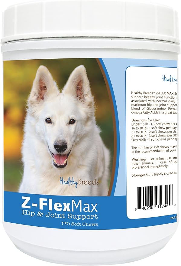 Healthy Breeds German Shepherd Z-Flex Max Hip and Joint Soft Chews 170 Count