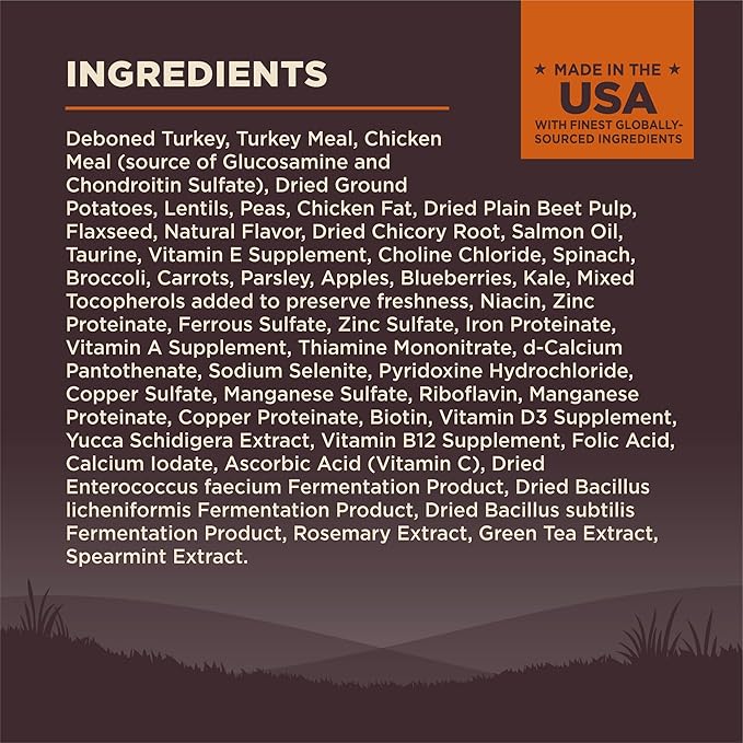 Wellness CORE Dry Dog Food, Grain-Free, High Protein, Natural, Original Turkey & Chicken Recipe, (26-Pound Bag)