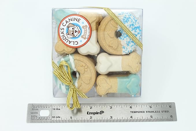 Claudia's Canine Bakery - Blue Buddies Signature Gift Box of Gourmet Dog Cookies