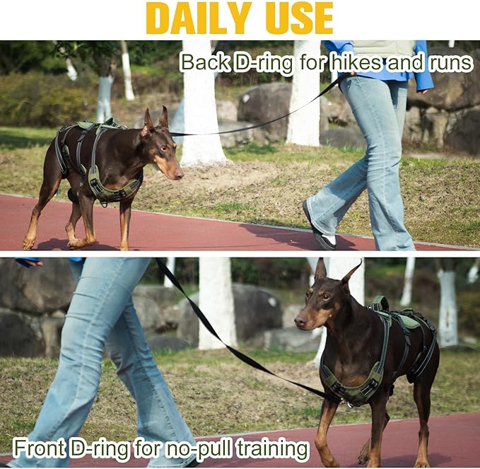 BINGPET Dog Lift Harness for Large Dogs,Full Body Support Rehabilitation Dog Sling Carrier with Handles,Reflective Multifunctional Mobility Assistance Vest for Senior Pets Joint Injuries,Arthritis,L