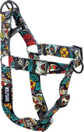 Wolfgang Heavy Duty Adjustable Dog Harness, Pull-Tested to Over 800 lbs for Walking & Training, LosMuertos Print, Medium